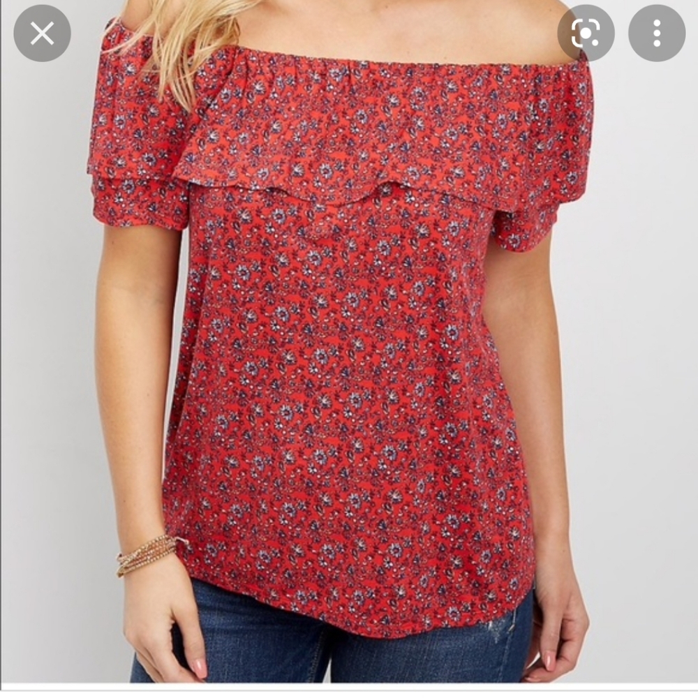 Maurices Floral Off Shoulder Top